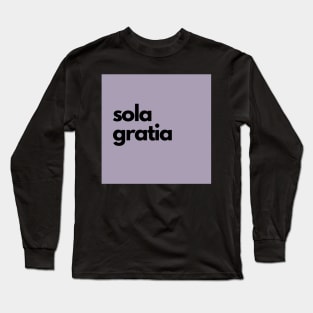 sola gratia, purple Long Sleeve T-Shirt